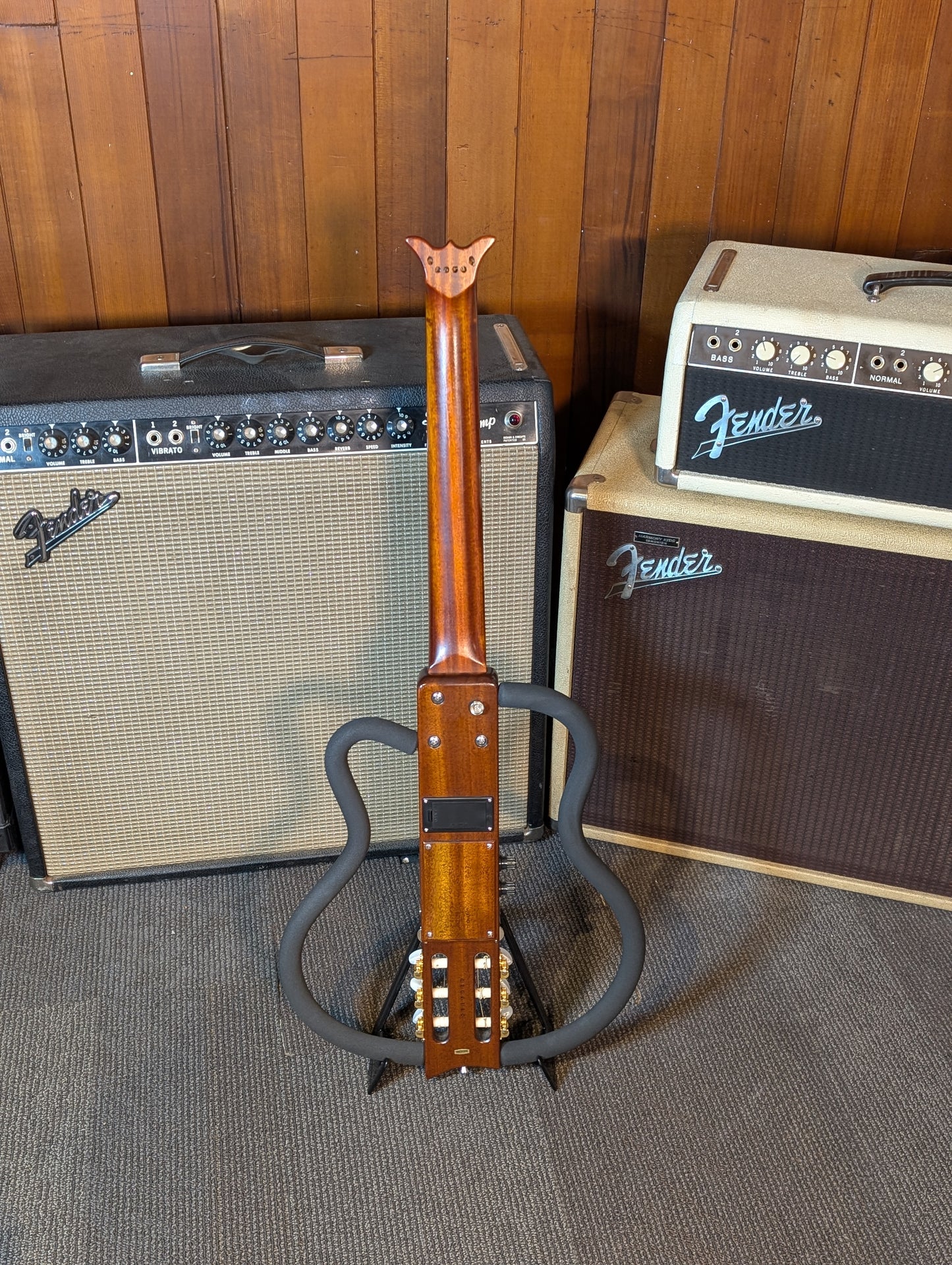 Aria AS-100C Sinsonido Travel Acoustic/Electric Classical Guitar w/Gig Bag (Used)