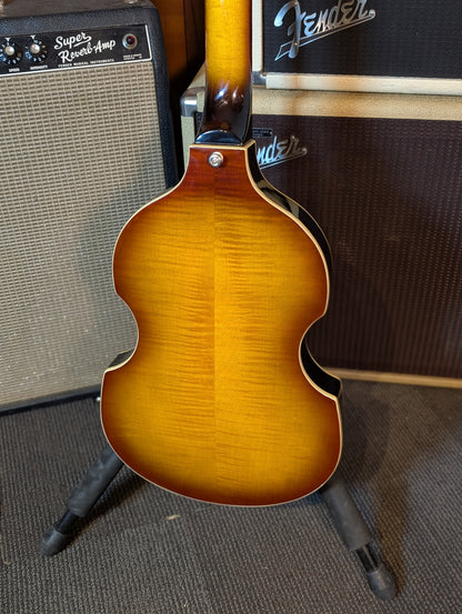 Epiphone Viola Short Scale 4-String Passive Bass Guitar w/Case - Vintage Sunburst (2003)