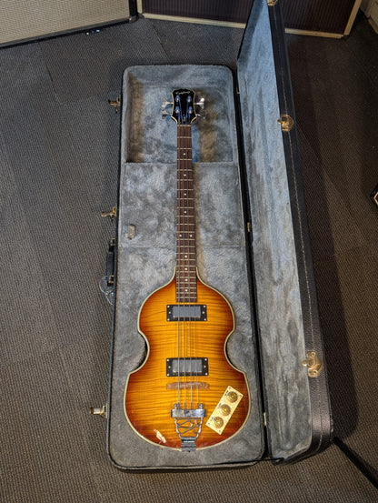 Epiphone Viola Short Scale 4-String Passive Bass Guitar w/Case - Vintage Sunburst (2003)