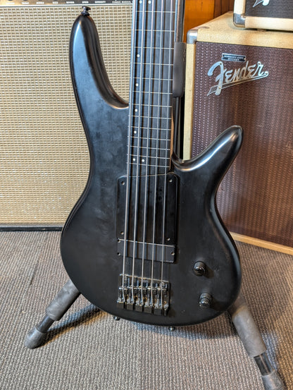 Ibanez GWB35 Gary Willis Signature Active 5-String Fretless Bass Guitar w/Case - Flat Black (2004)