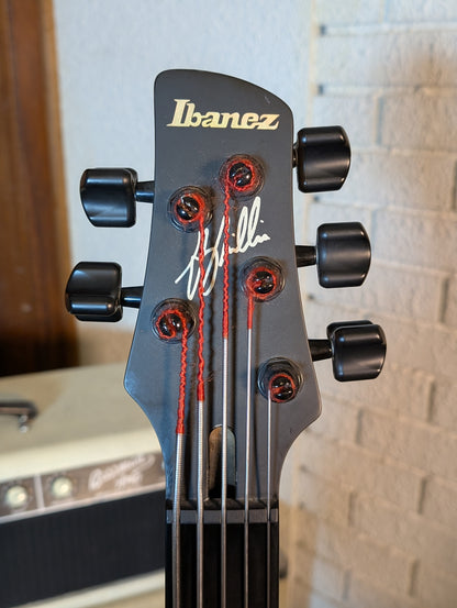 Ibanez GWB35 Gary Willis Signature Active 5-String Fretless Bass Guitar w/Case - Flat Black (2004)