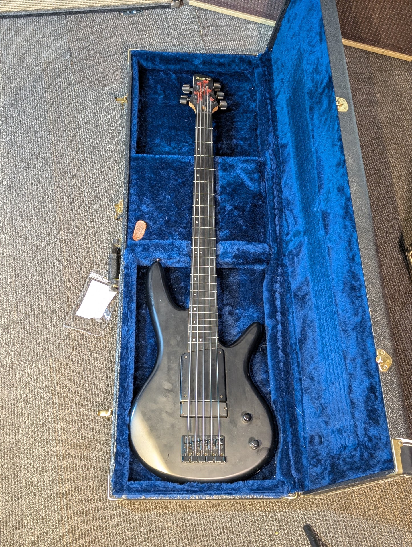 Ibanez GWB35 Gary Willis Signature Active 5-String Fretless Bass Guitar w/Case - Flat Black (2004)