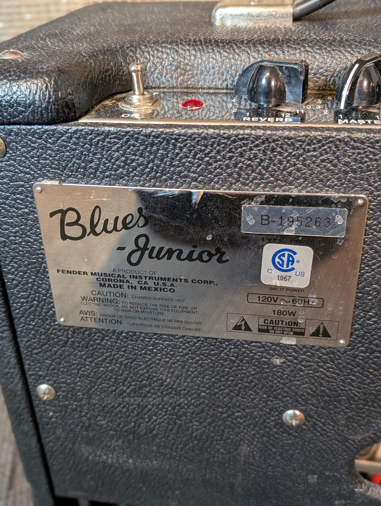 Fender Blues Jr. 1x12" 15w Guitar Combo Amplifier (2004)