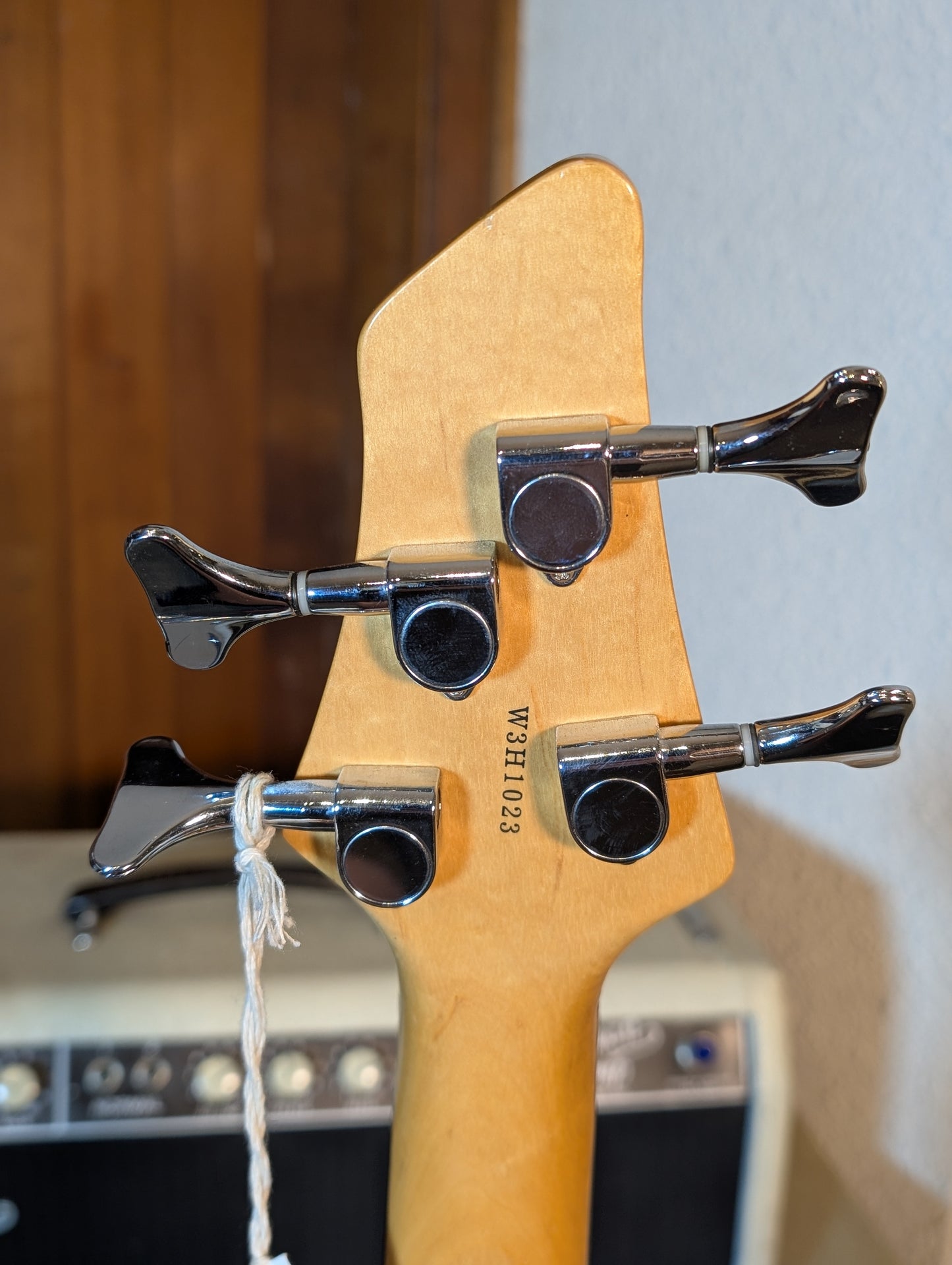 Austin Custom Eclipse 4-String Passive Electric Bass Guitar w/Case - Amber Burst (Early 2000's)