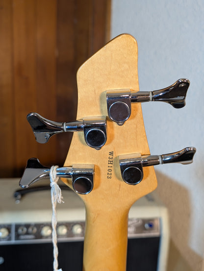 Austin Custom Eclipse 4-String Passive Electric Bass Guitar w/Case - Amber Burst (Early 2000's)