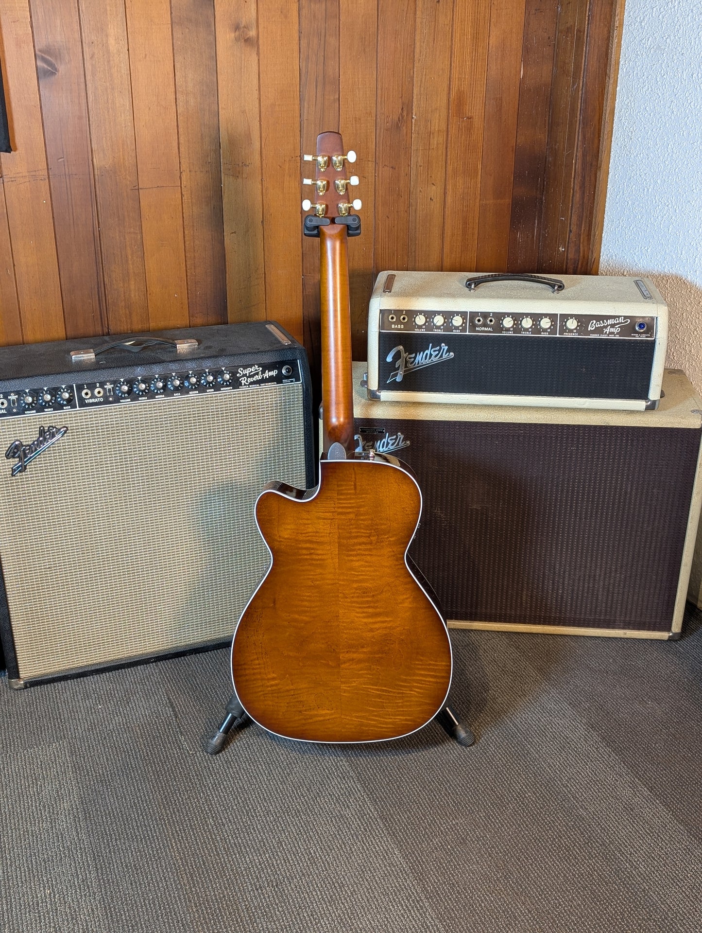 Seagull Performer CW Concert Hall Presys II Acoustic/Electric Guitar w/Gig Bag - Burnt Umber (Used)