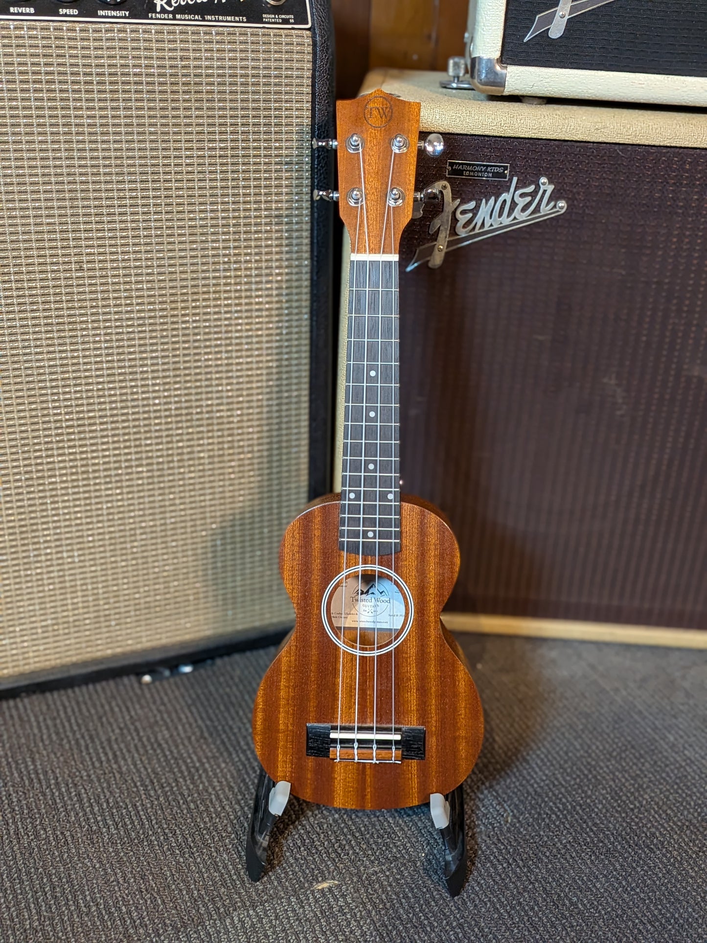 Twisted Wood Pioneer PI-100S Soprano Ukulele w/Case (Used)