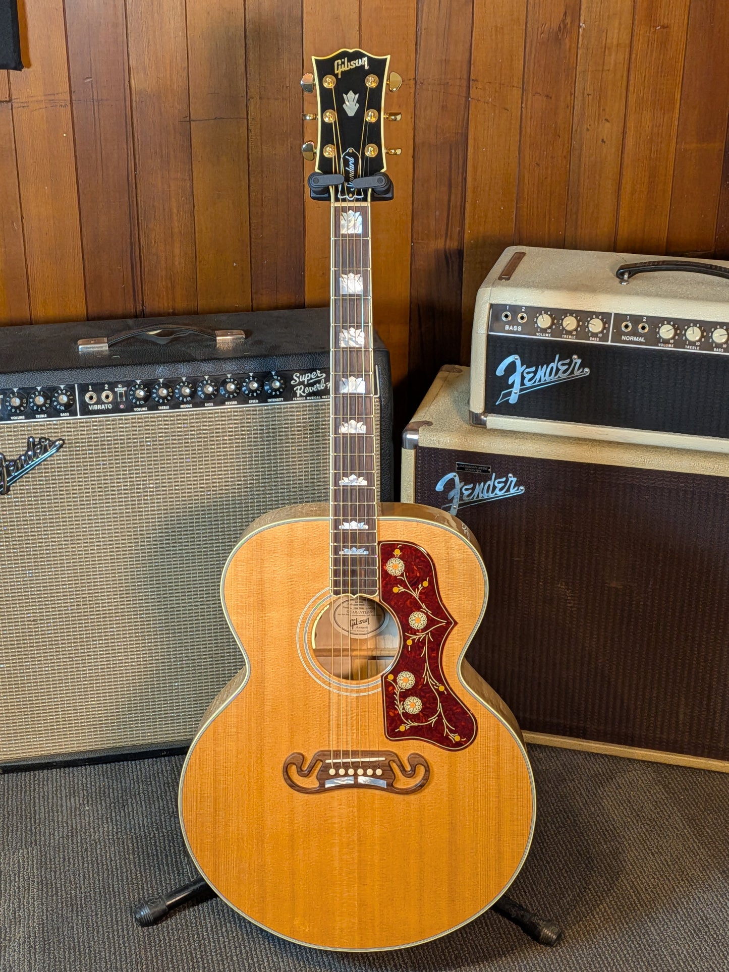 Gibson SJ-200 Standard Acoustic/Electric Guitar w/Case - Antique Natural (2017)
