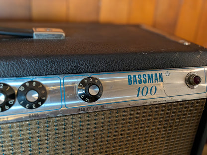 Fender Bassman 100 2-Channel 100w Silverface Guitar Amplifier (1972)