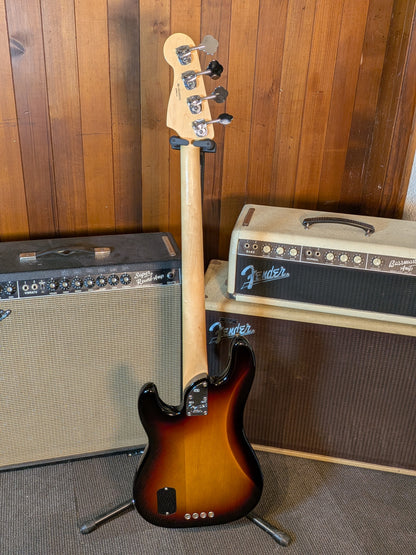 Fender American Elite Precision 4-String Active Bass Guitar w/Case - 3-Color Sunburst (2017)