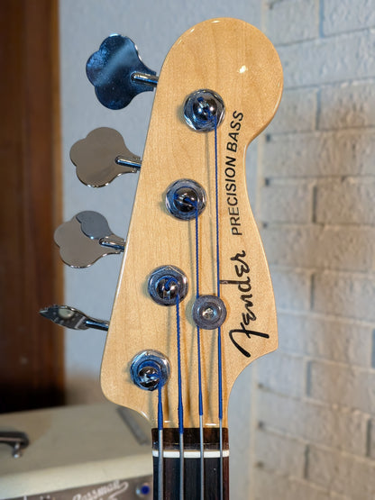 Fender American Elite Precision 4-String Active Bass Guitar w/Case - 3-Color Sunburst (2017)