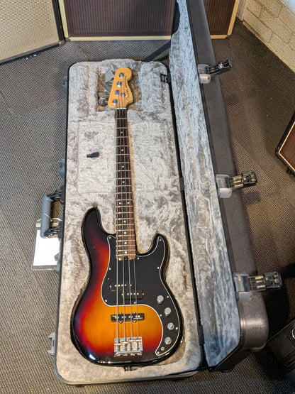 Fender American Elite Precision 4-String Active Bass Guitar w/Case - 3-Color Sunburst (2017)