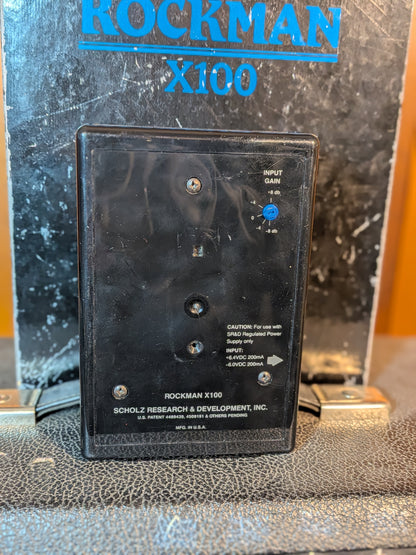 Rockman X100 Headphone Amplifier w/Power Mod, Box & Manual (Late 1980's)