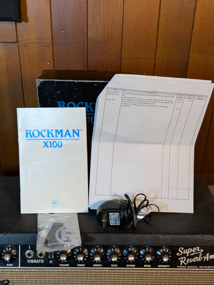 Rockman X100 Headphone Amplifier w/Power Mod, Box & Manual (Late 1980's)