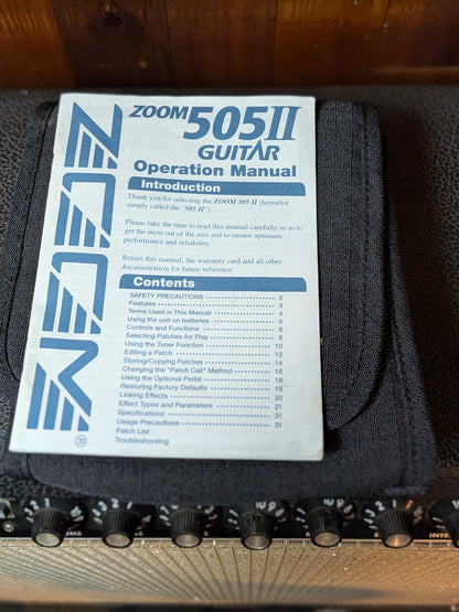 Zoom 505II Guitar Multi Effects Pedal w/Case (Used)