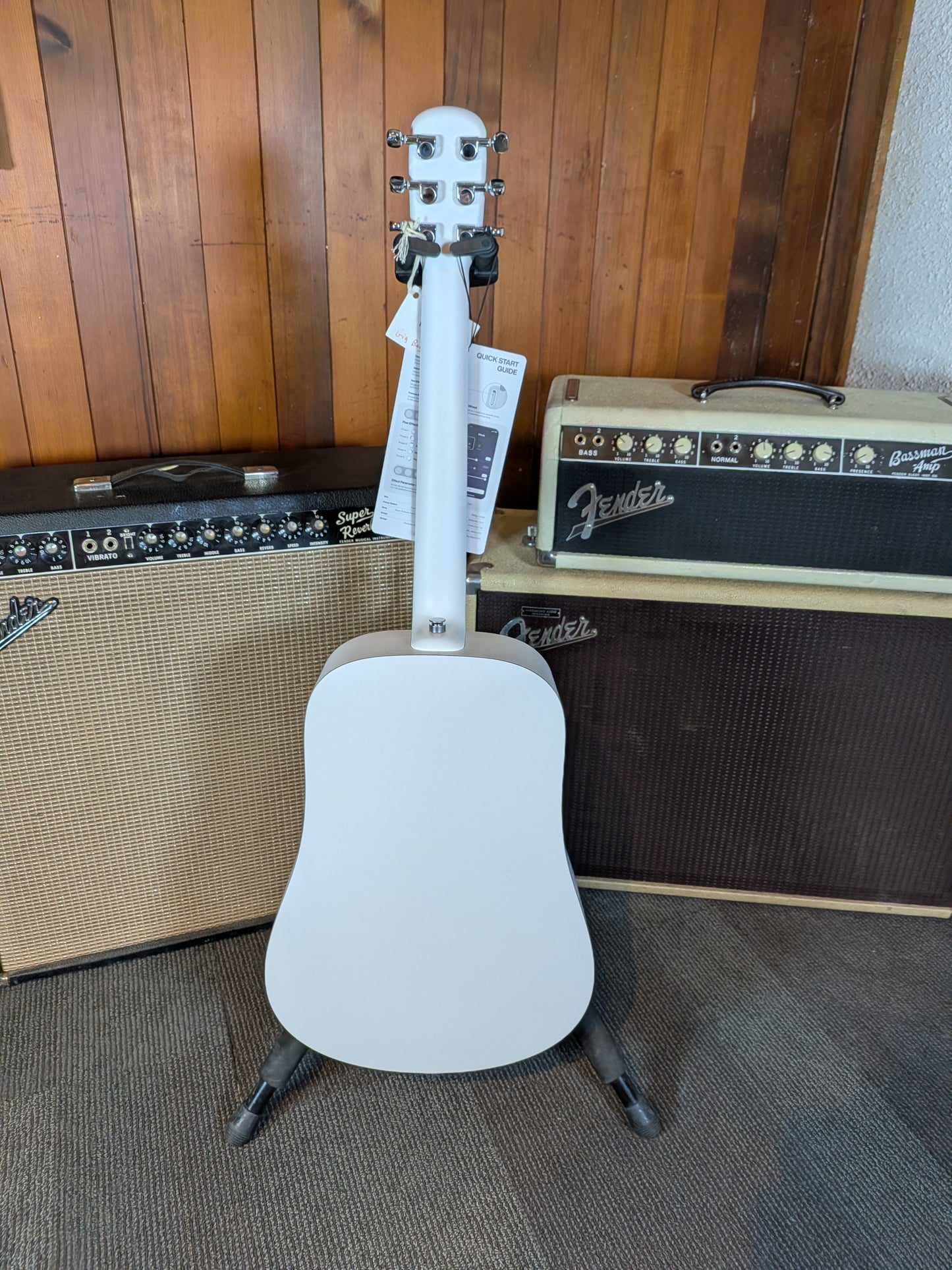 Lava Music ME Play AcousticElectric Guitar With Gig Bag & Charging Dock - Frost White (Demo)