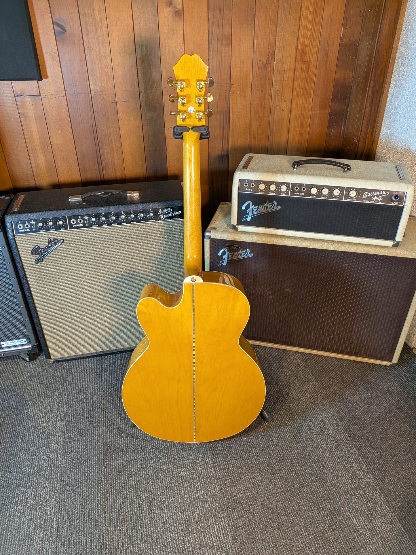 Epiphone J-200EC Studio Acoustic/Electric Guitar w/Case - Vintage Natural (2021)