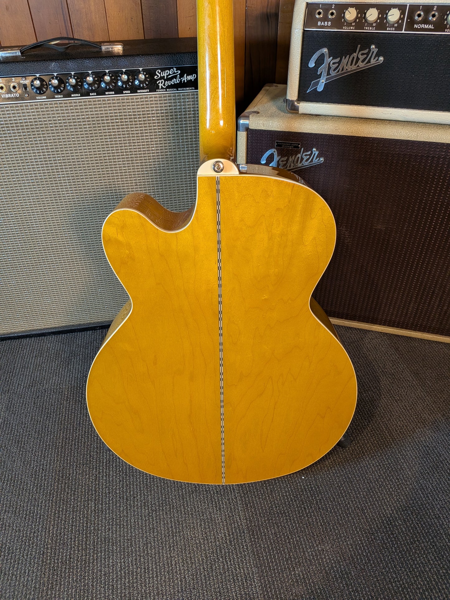 Epiphone J-200EC Studio Acoustic/Electric Guitar w/Case - Vintage Natural (2021)