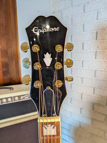 Epiphone J-200EC Studio Acoustic/Electric Guitar w/Case - Vintage Natural (2021)