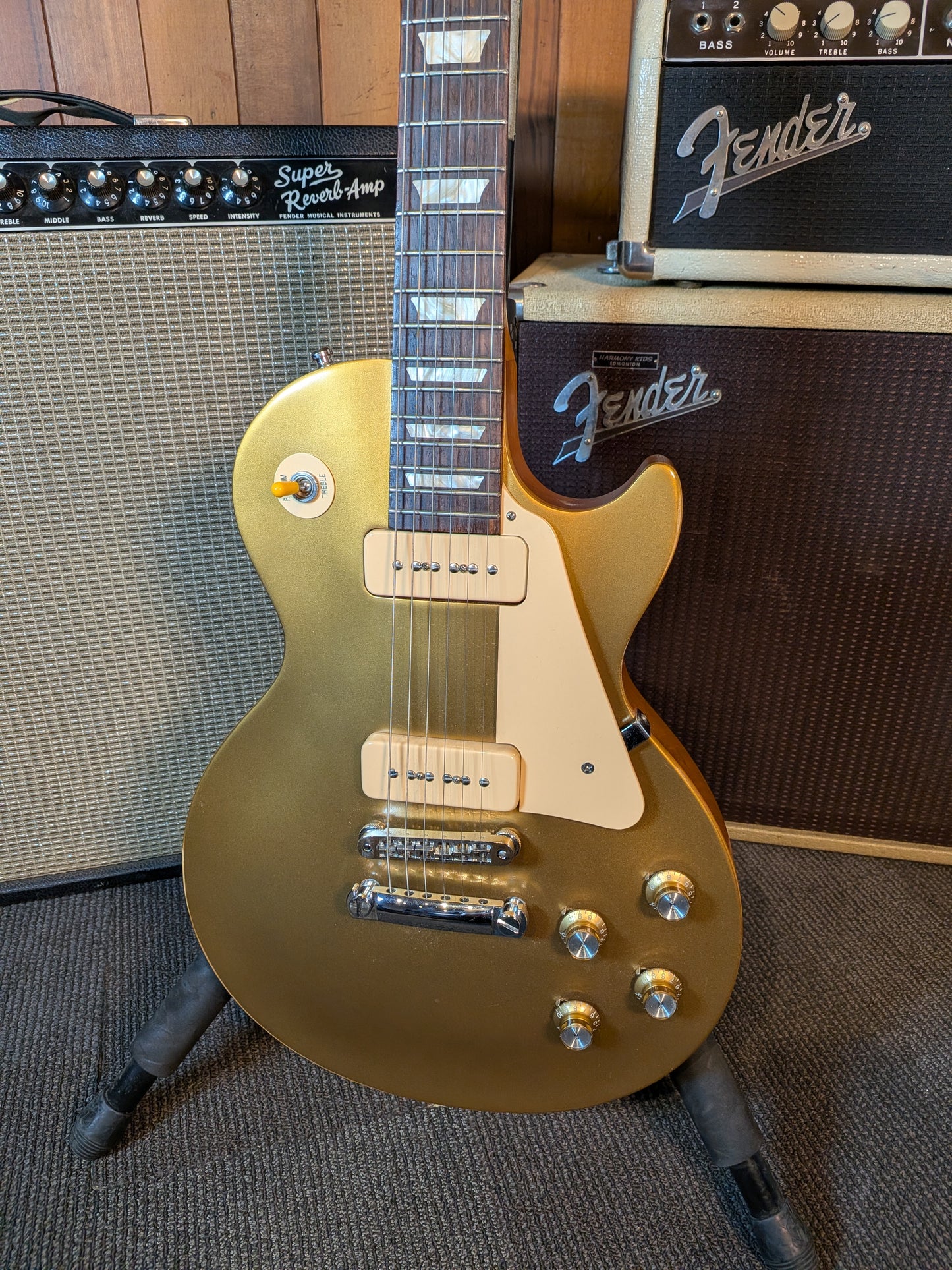 Gibson Les Paul Studio 60's Tribute Electric Guitar w/Case - Worn Gold Top (2011)