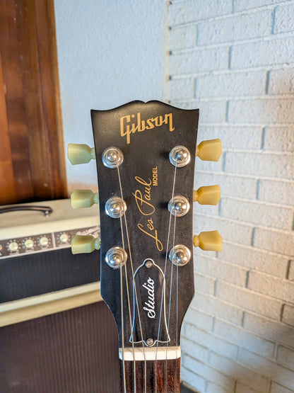 Gibson Les Paul Studio 60's Tribute Electric Guitar w/Case - Worn Gold Top (2011)