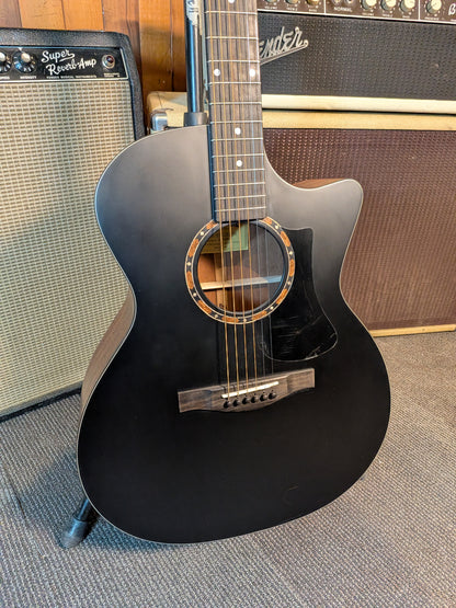 Eastman AC122-2CE Grand Auditorium Acoustic/Electric Guitar w/Gig Bag - Black (B-Stock Serial #M2300710)