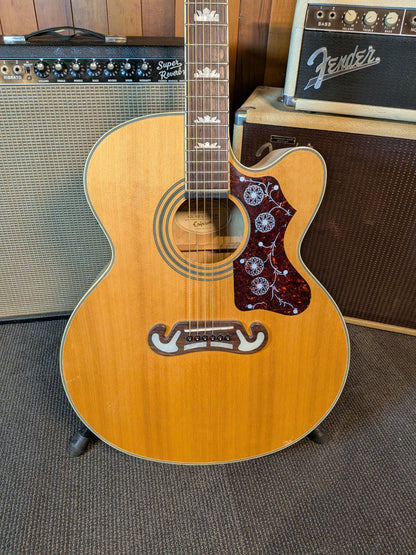 Epiphone EJ-200CE Acoustic/Electric Guitar w/Case - Natural (2009)