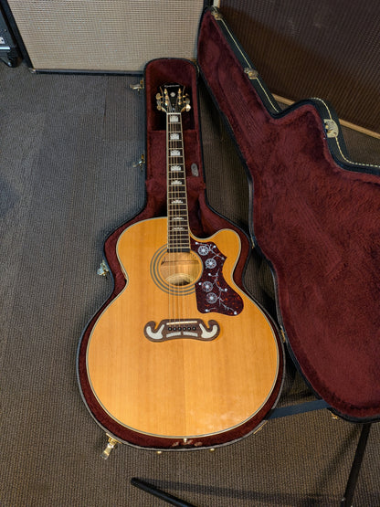Epiphone EJ-200CE Acoustic/Electric Guitar w/Case - Natural (2009)