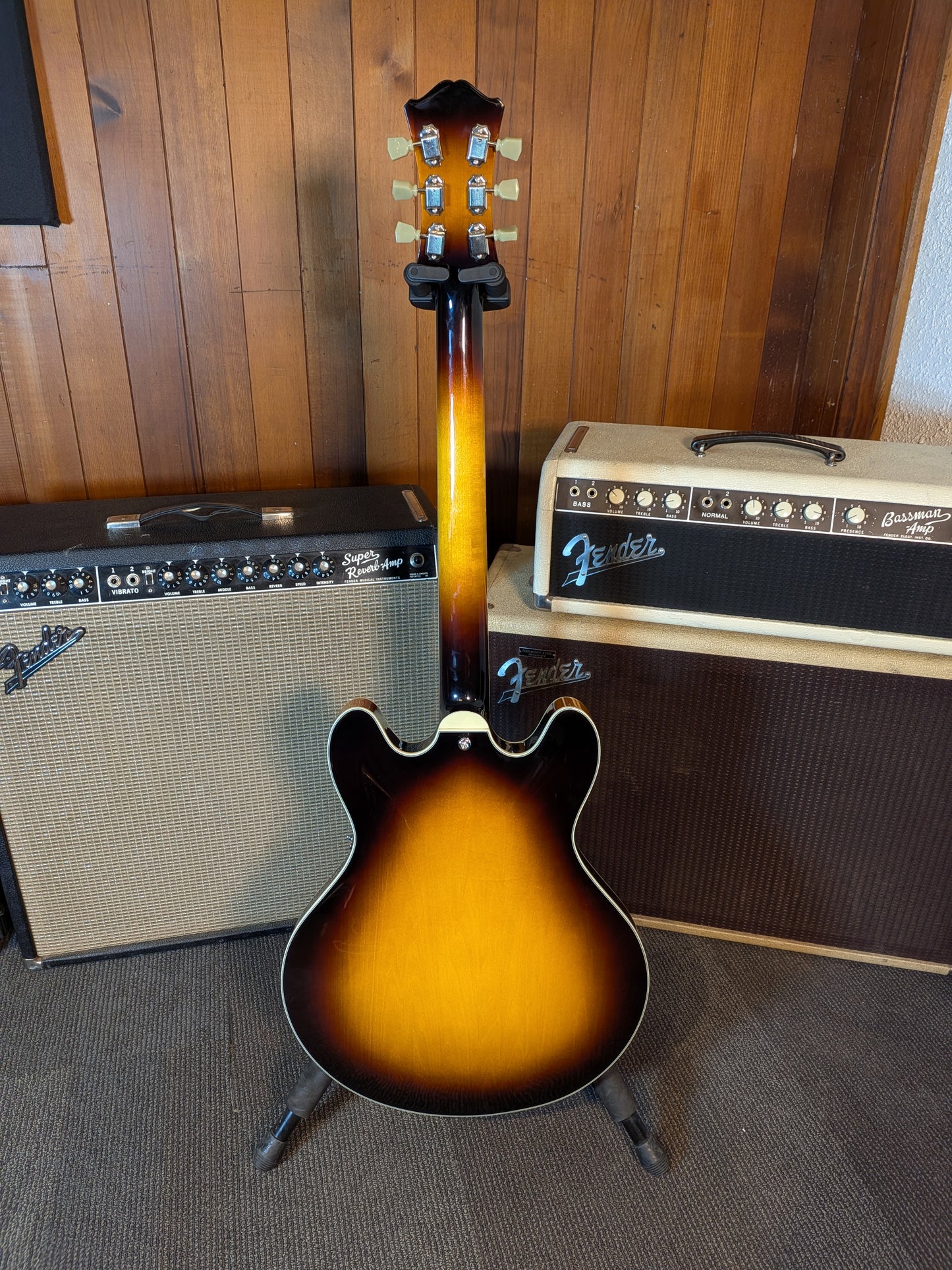 Eastman T386 Thinline Semi-Hollow Body Electric Guitar w/Case - Sunburst (B-Stock Serial #P2402123)