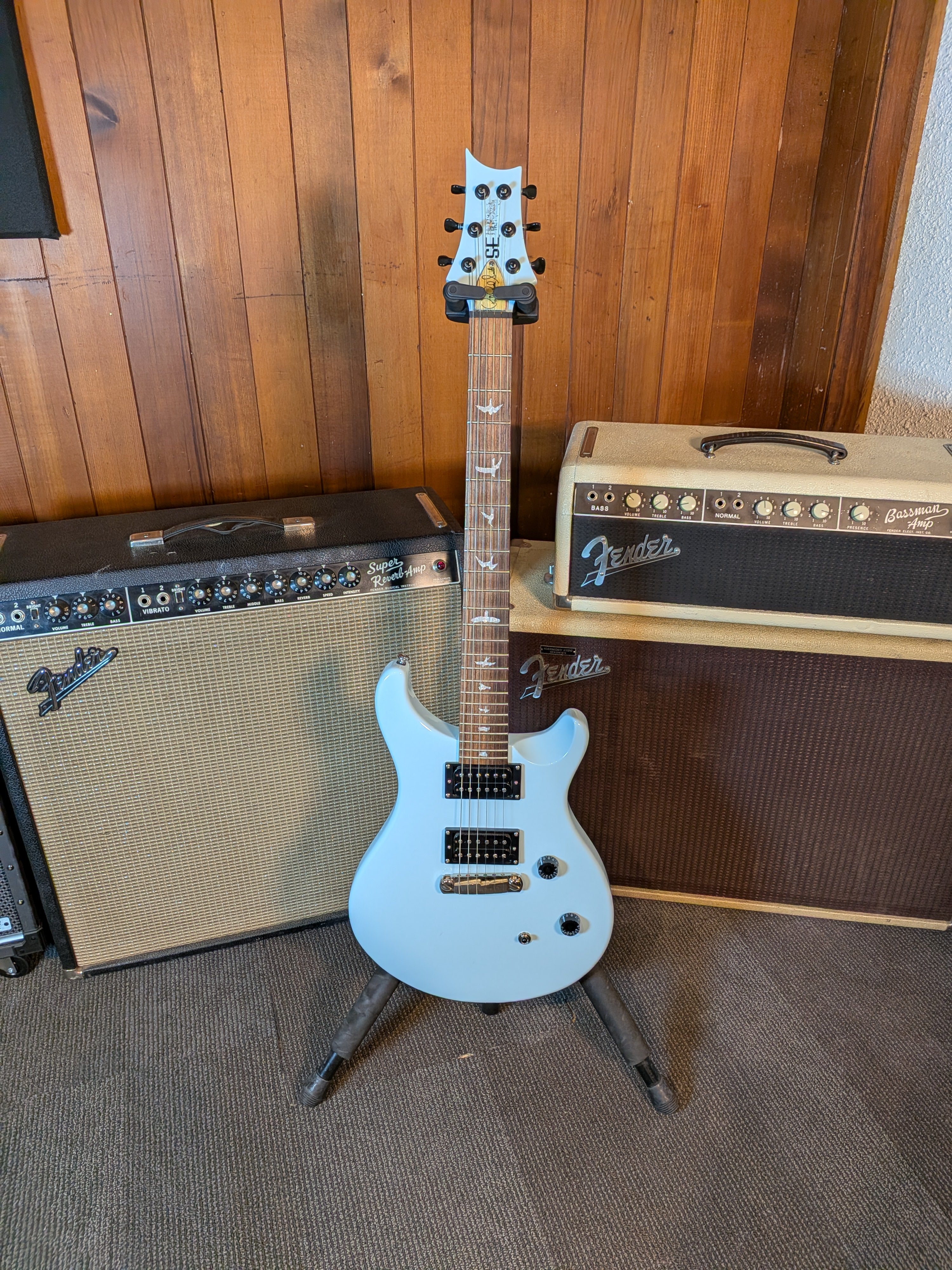PRS SE Tim Mahoney Signature Guitar w/Case - Baby Blue (2011