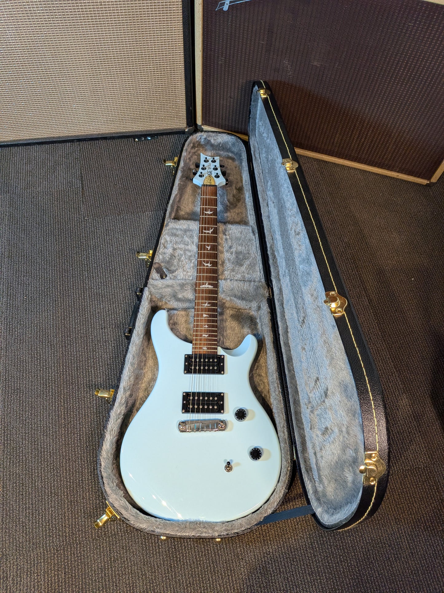 PRS SE Tim Mahoney Signature Guitar w/Case - Baby Blue (2011)