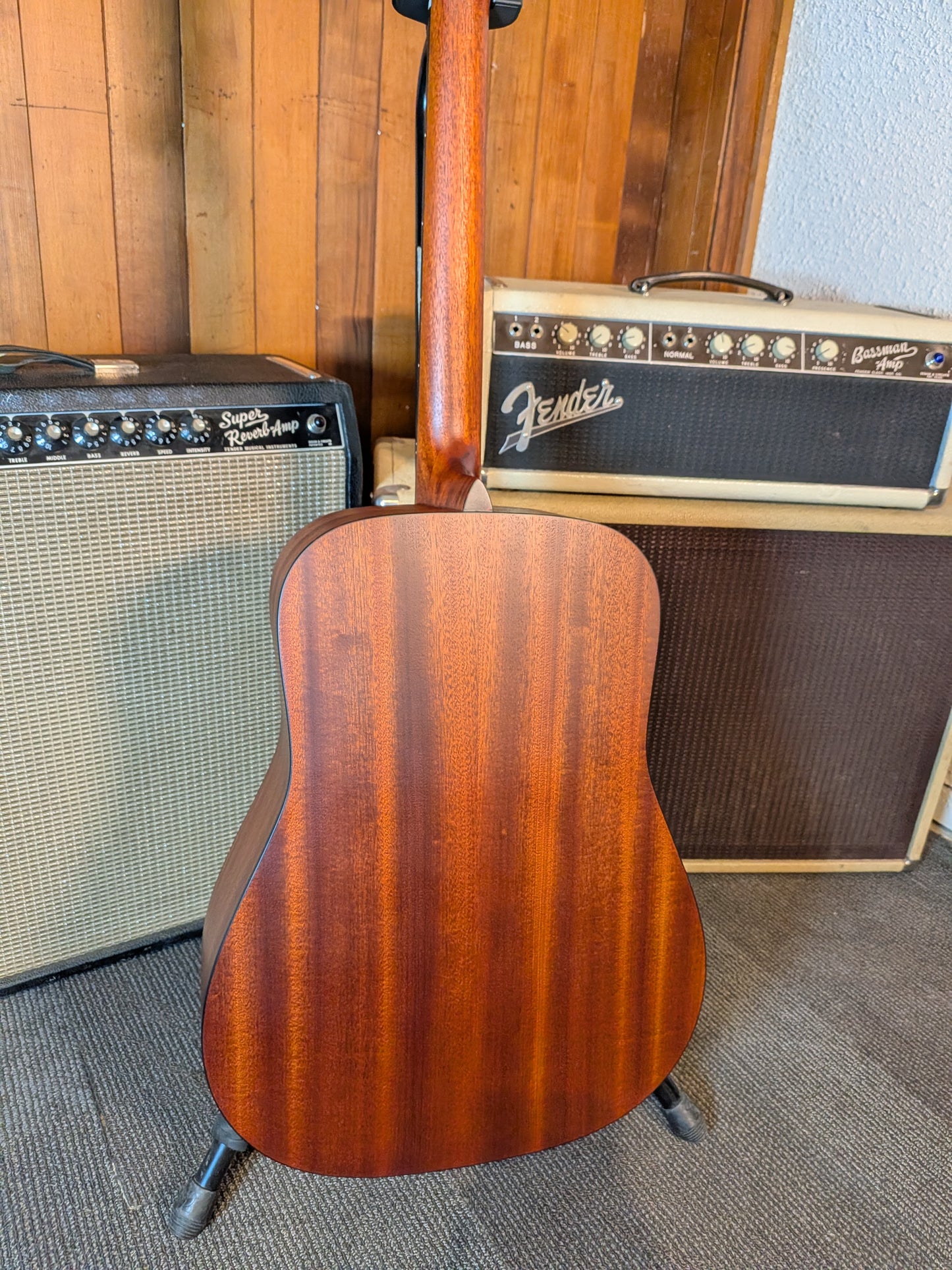 Eastman E1DL Left Handed Dreadnought Acoustic Guitar w/Gig Bag - Natural (Serial #M2529355)