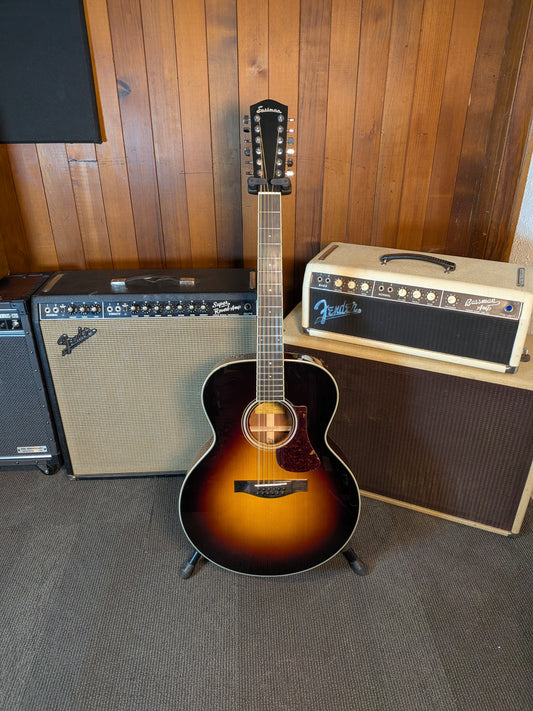 Eastman AC330E 12-String Jumbo Acoustic/Electric Guitar w/Case - Sunburst (Serial #M2524591)