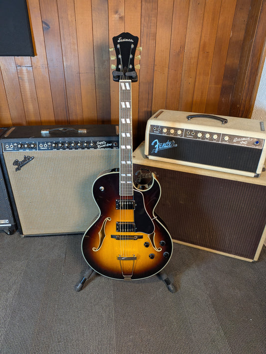 Eastman AR372CE Hollow Body Archtop Electric Guitar w/Case - Sunburst (Serial #L2500571)