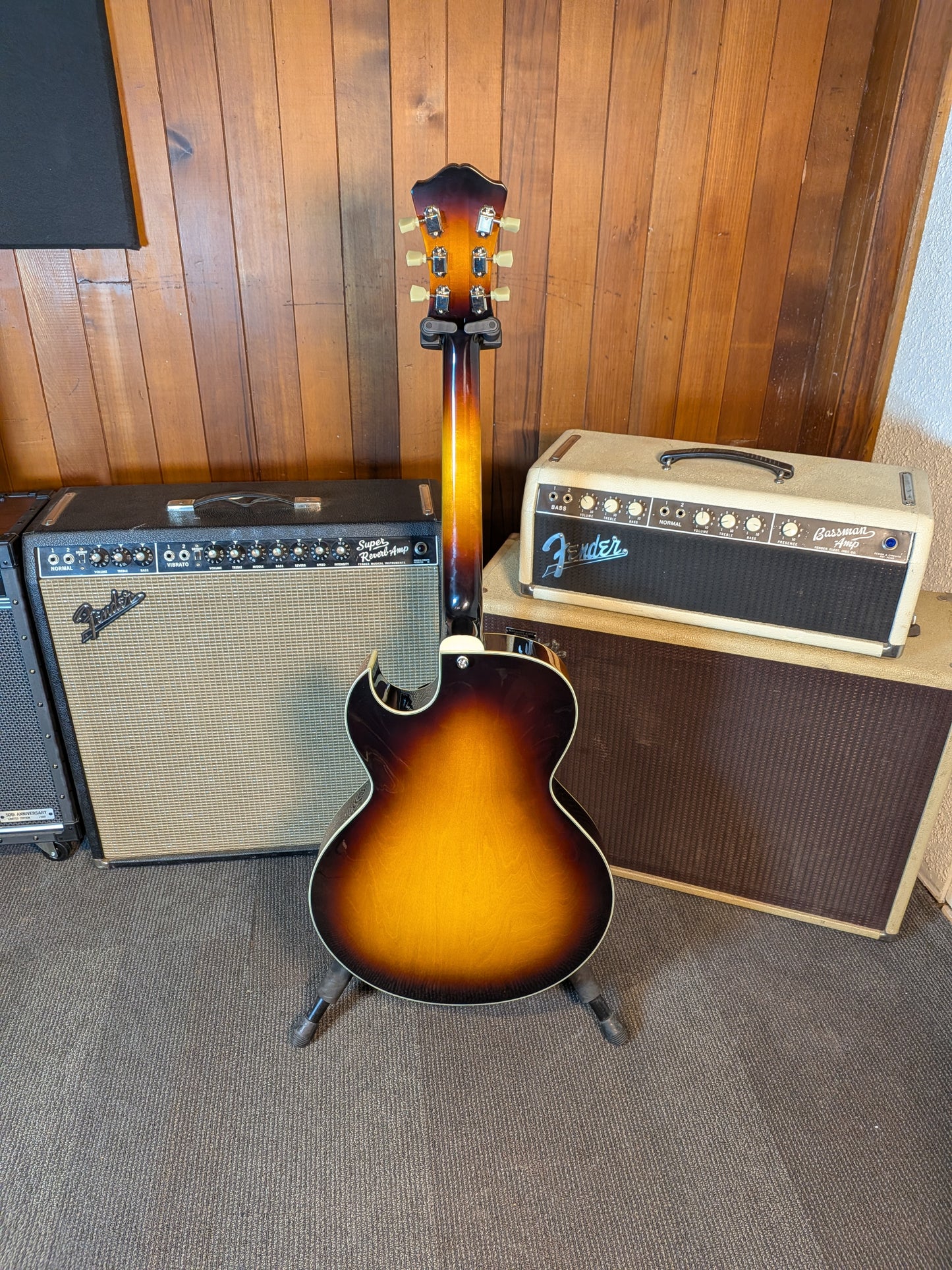 Eastman AR372CE Hollow Body Archtop Electric Guitar w/Case - Sunburst (Serial #L2500571)