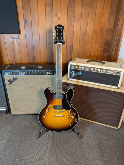 Eastman T60/TV Thinline Semi-Hollow Electric Guitar w/Case - Sunburst (Serial #P2501359)
