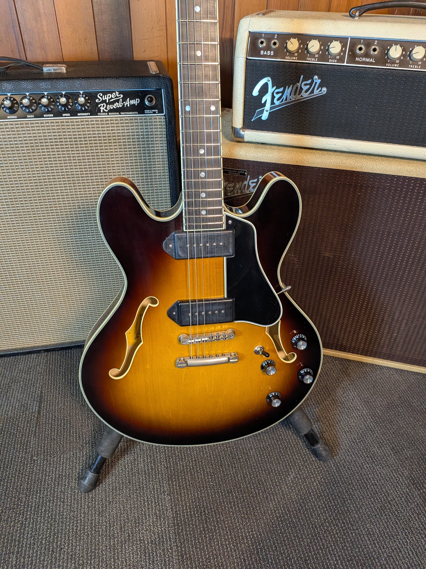 Eastman T60/TV Thinline Semi-Hollow Electric Guitar w/Case - Sunburst (Serial #P2501359)