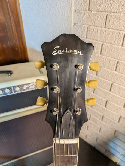 Eastman T60/TV Thinline Semi-Hollow Electric Guitar w/Case - Sunburst (Serial #P2501359)