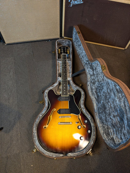 Eastman T60/TV Thinline Semi-Hollow Electric Guitar w/Case - Sunburst (Serial #P2501359)