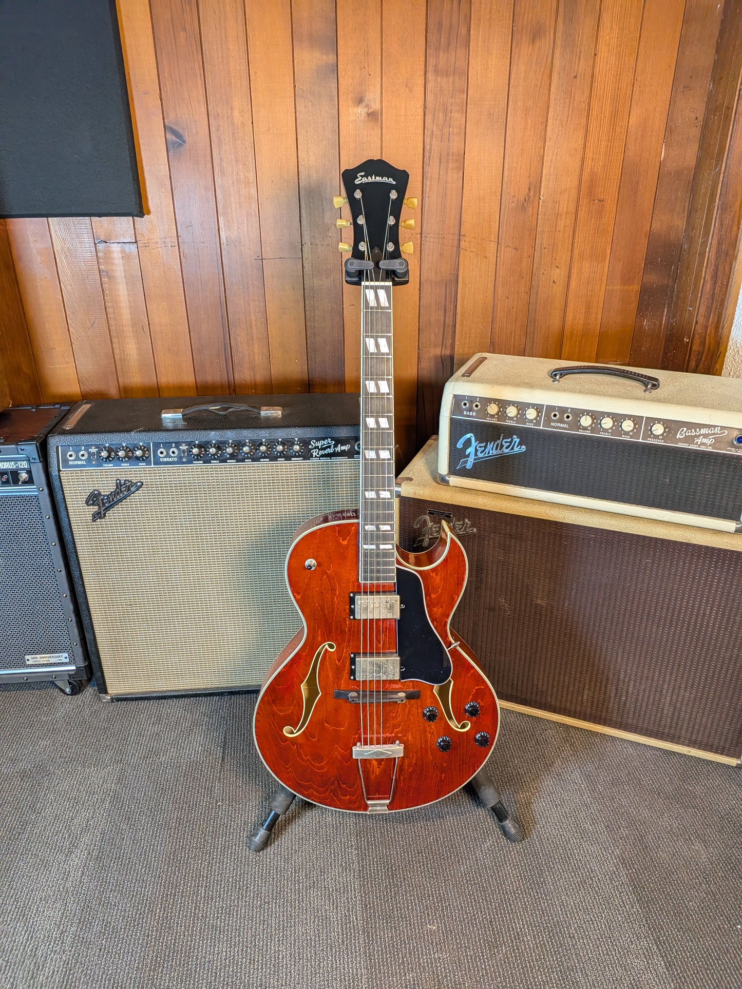 Eastman T49D/TV Hollowbody Archtop Electric Guitar w/Case - Classic Finish (Serial #P2500749)