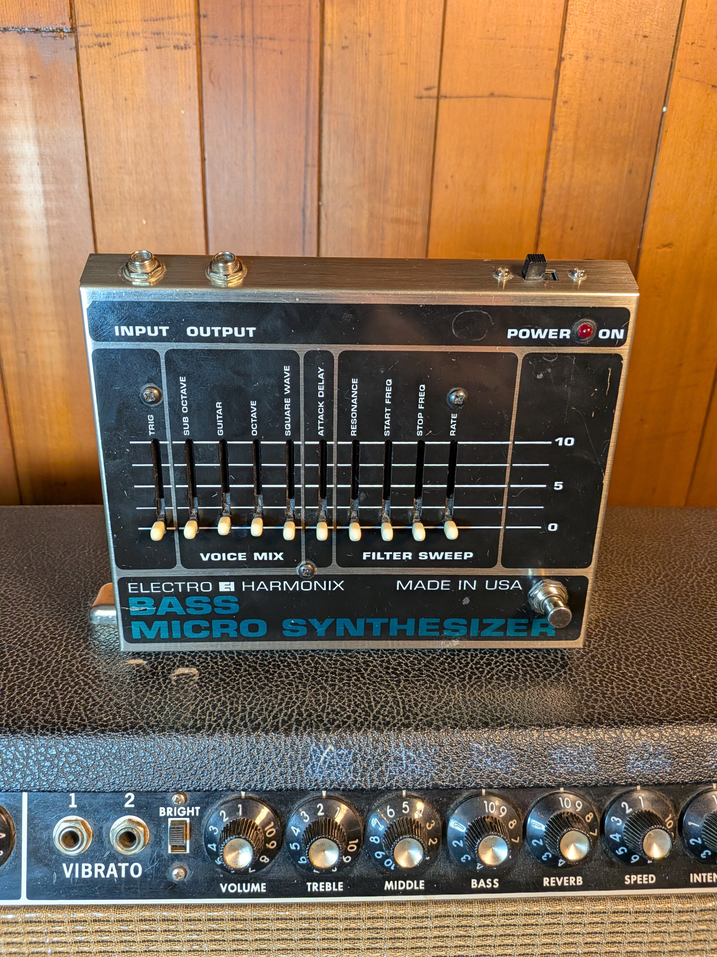 Electro-Harmonix v3 Bass Micro Synthesizer Pedal w/Box (1990's