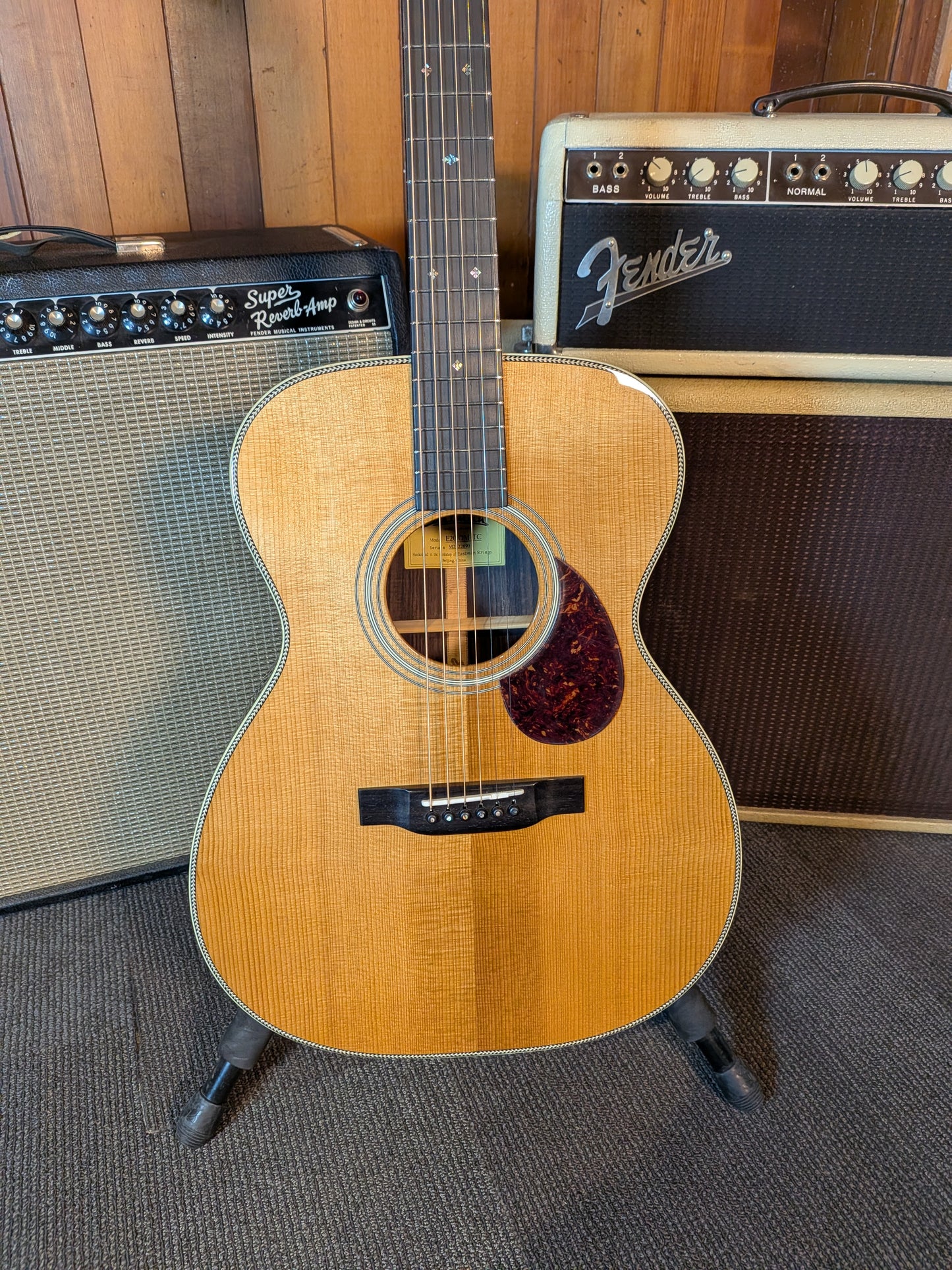 Eastman E20OM Thermo-Cure Acoustic Guitar w/Case - Natural (Serial #M2522893)