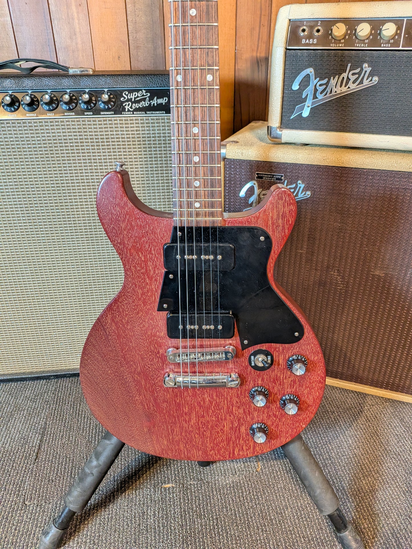 Gibson Les Paul Faded Double Cut Electric Guitar w/Case - Worn Cherry (2005)