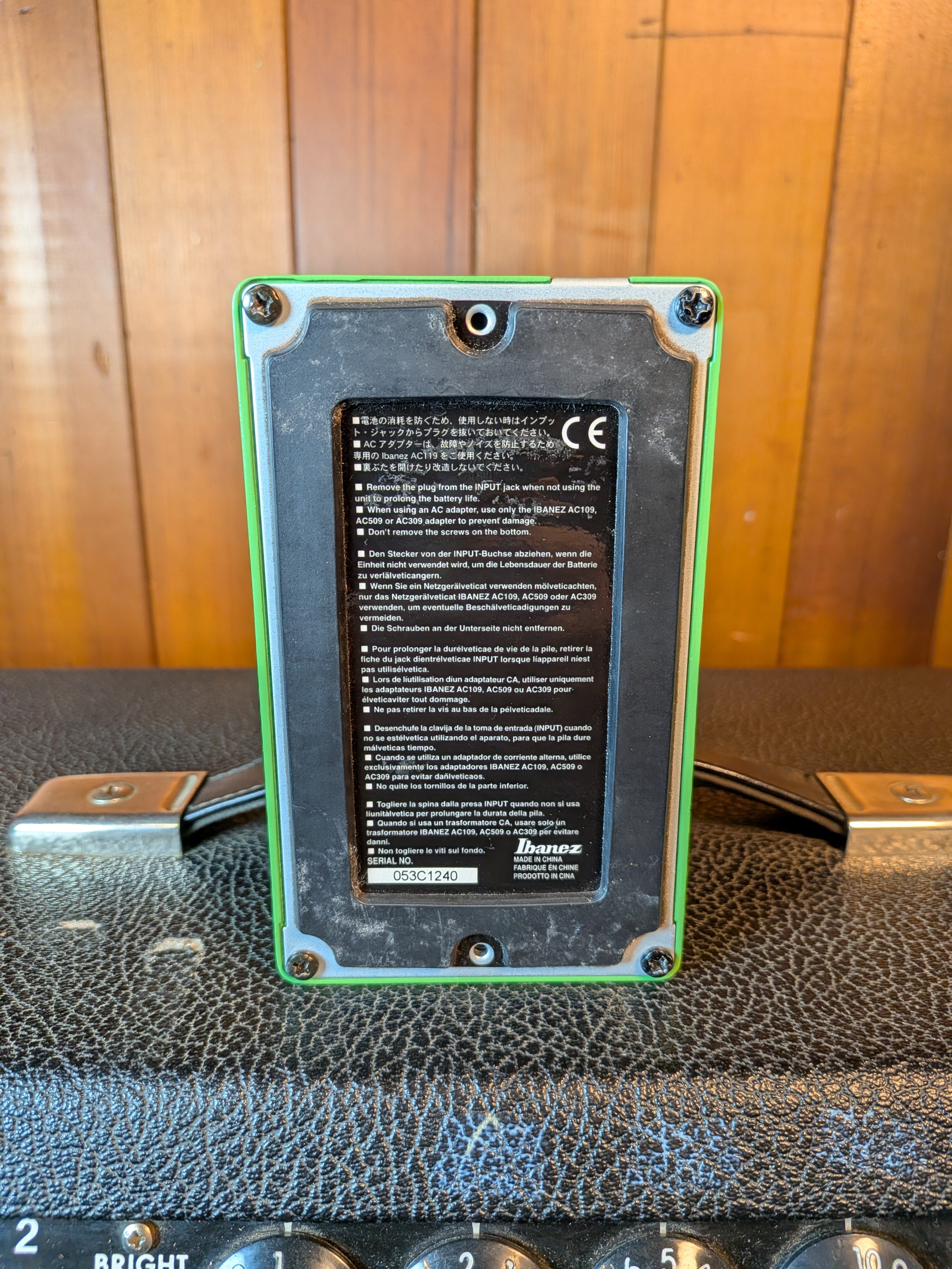Ibanez TS7C 25th Anniversary Tube Screamer Pedal (2004) – Acoustic