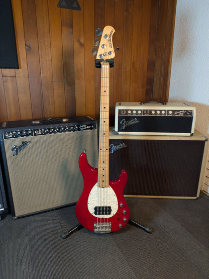 Ernie Ball Music Man Sterling 4 H 4-String Active Bass Guitar w/Case - Translucent Red (2007)