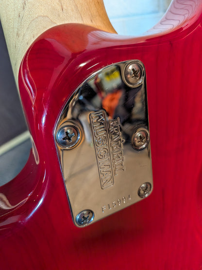 Ernie Ball Music Man Sterling 4 H 4-String Active Bass Guitar w/Case - Translucent Red (2007)