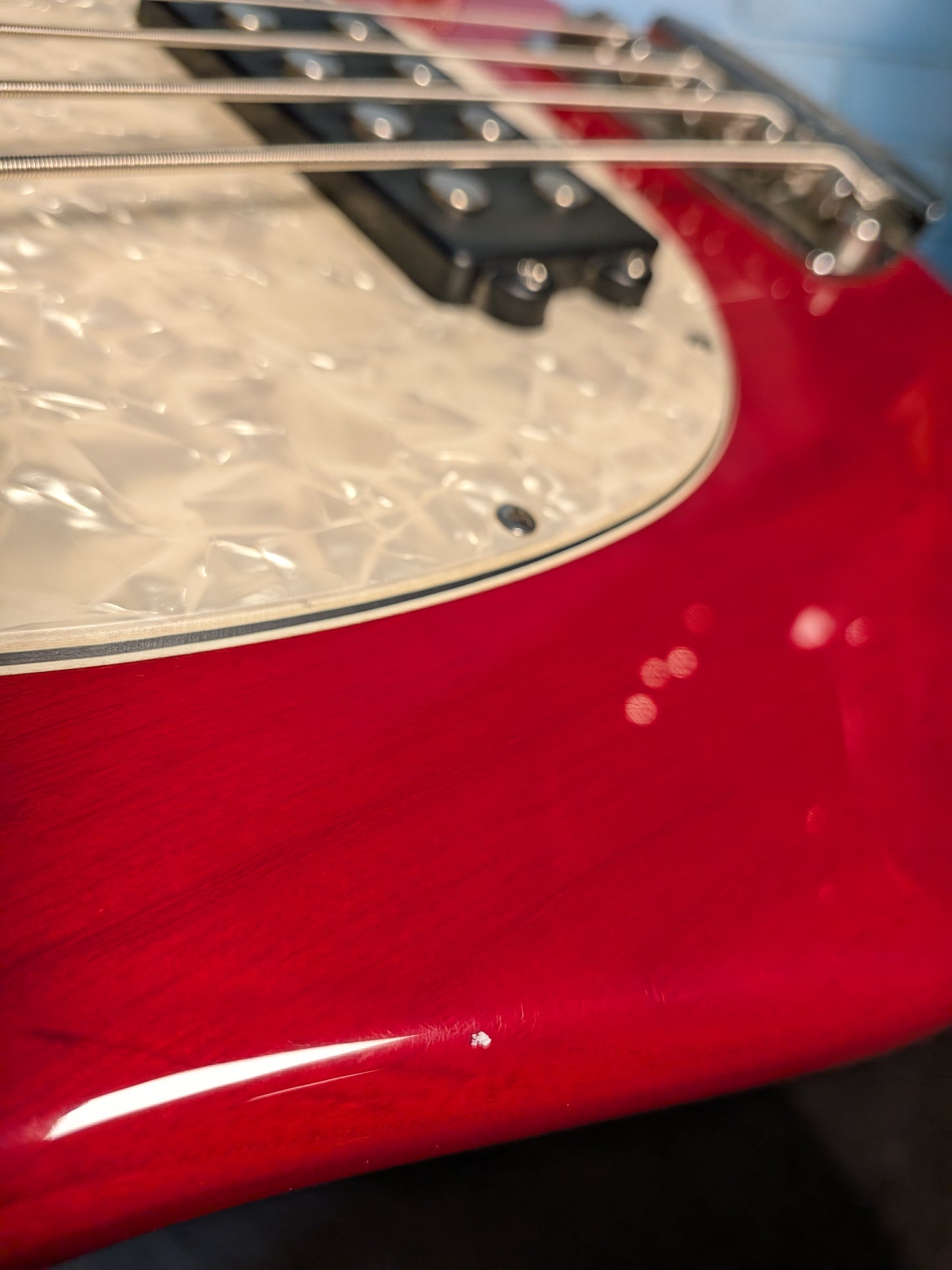 Ernie Ball Music Man Sterling 4 H 4-String Active Bass Guitar w/Case - Translucent Red (2007)