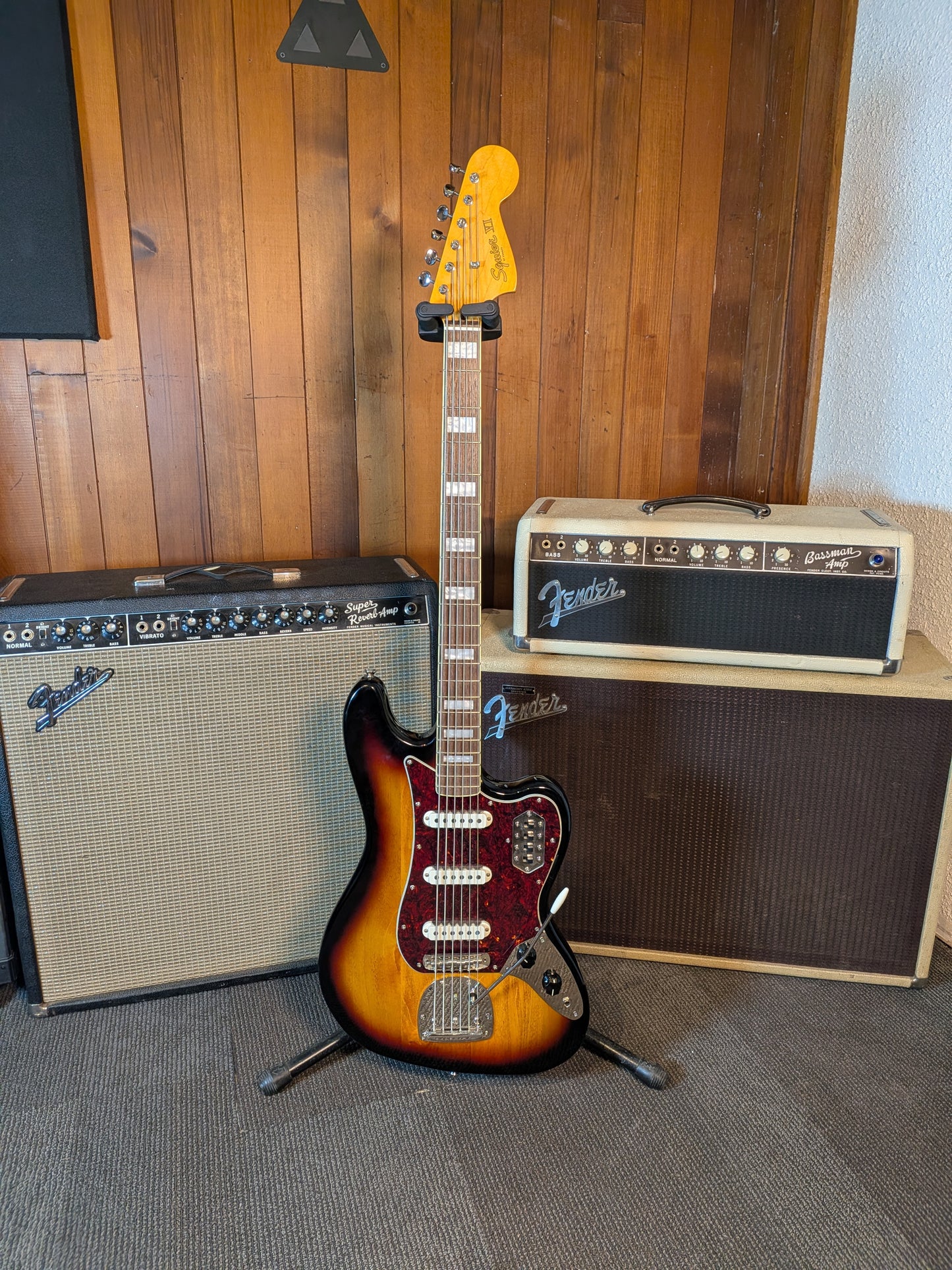 Squier Classic Vibe Bass VI Guitar w/Gig Bag - 3-Color Sunburst (2023)