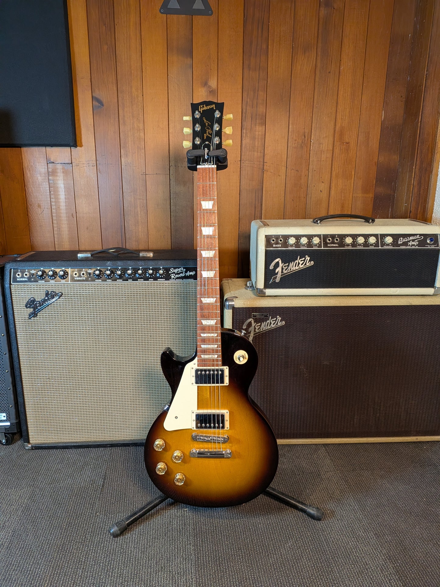 Gibson Les Paul Studio Left Handed Electric Guitar w/Case - Vintage Sunburst (2013)