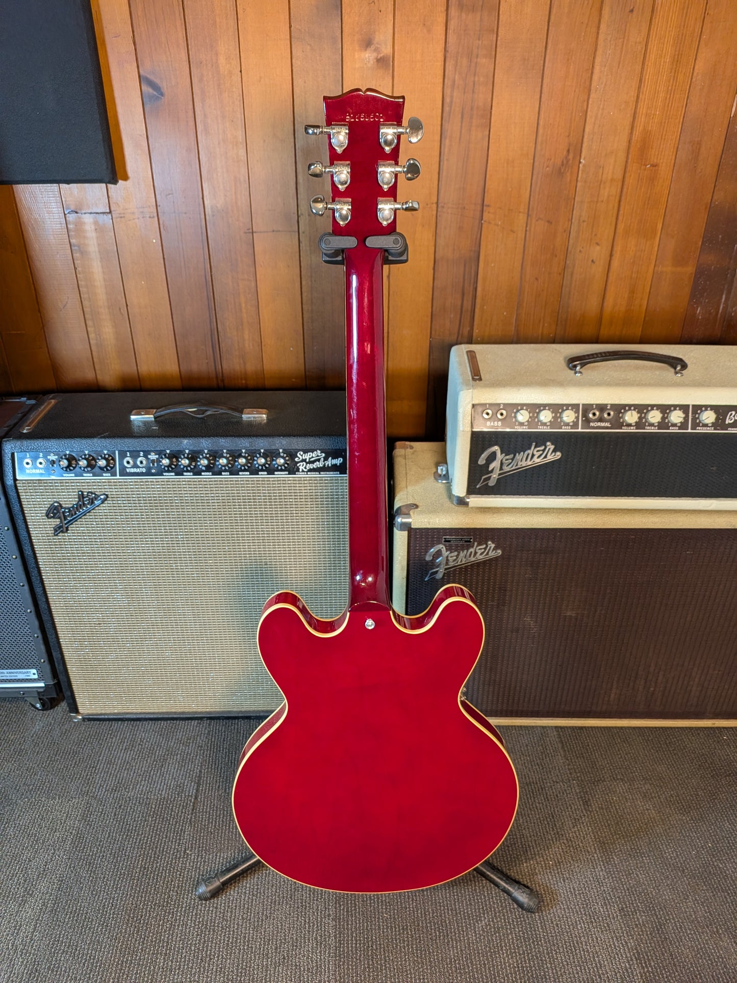 Gibson ES-335 Dot Left Handed Semi-Hollow Electric Guitar w/Case - Cherry Red (1989)